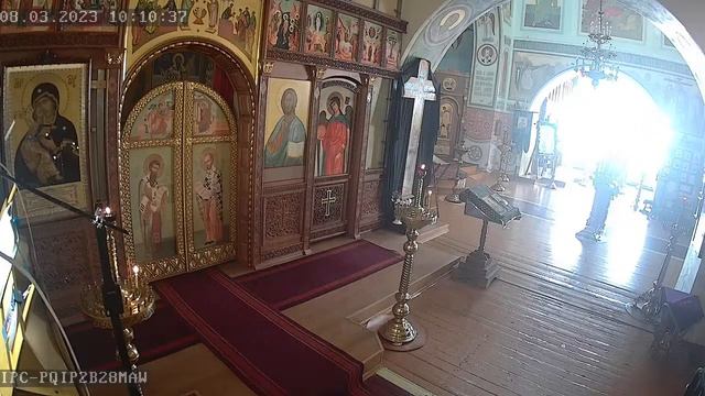 Свщмч. Поликарпа, еп. Смирнского. На Часах чтение Евангелия Мф. Литургия Преждеосв. Даров. смотреть онлайн