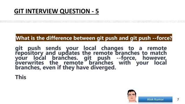 Git .. Interview Question with Answer Part-1 #Git #DevOps @AlokKumar смотреть онлайн