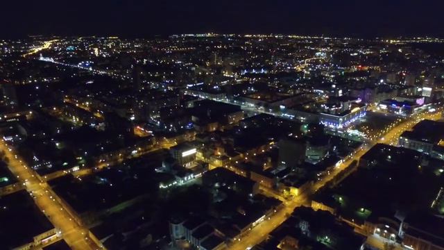 Пермь ночью с высоты