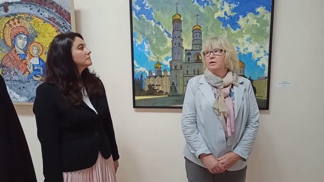 Финисаж областной выставки "Россия православная" в галерее Горшина. Химки. Говорит Е. Лебедянская смотреть онлайн