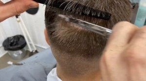 Тушевка в мужской стрижке