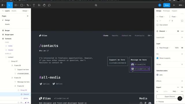 Create a Professional Portfolio with React & Tailwind: Contact page