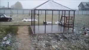 Первый снег 2019  в октябре в деревне