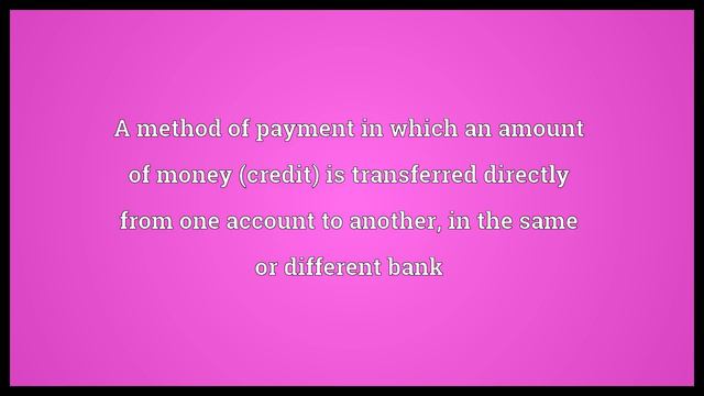 Credit transfer Meaning смотреть онлайн