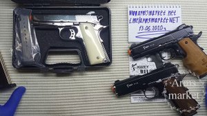 Сигнально-стартовый+шумовой пистолет KUZEY 911. Закос под офицерский Colt Commander