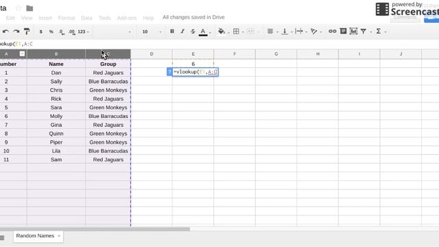 Vlookup Function to Generate Random Names смотреть онлайн