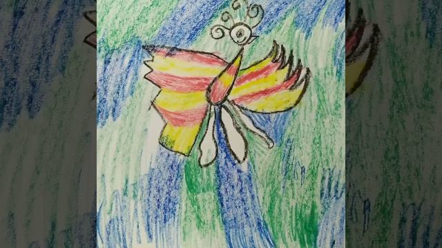 рисование "Сказочная птица" смотреть онлайн