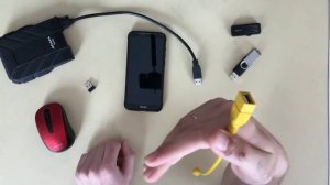 Подключение через OTG кабель внешних аксессуаров