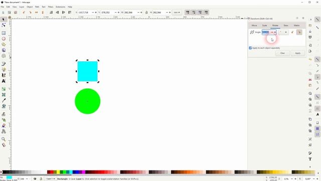 How to rotate objects in Inkscape смотреть онлайн