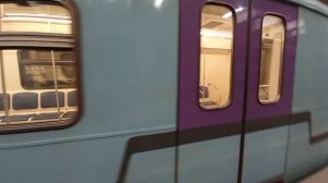 Хотел поехать, а посадки нет. Поезд Ока "Баклажан" на КРЛ Медведково.