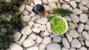 Снегирь из мыла. Букет с птичкой. Букет со снегирем. Новогодний букет из мыла. Мыловарение. Soap.