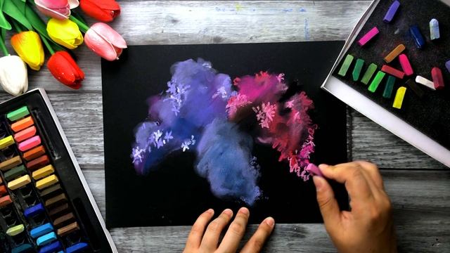 СИРЕНЬ • Просто и понятно рисуем пастелью