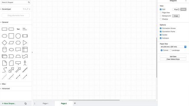 Create wireframes and mockups in draw.io