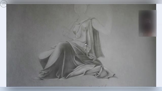 Светотень рисунка. Как рисовать складки, создавая ритм рисунка. Урок рисования