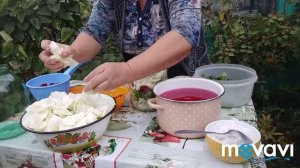 Острая капуста по-грузински на зиму.