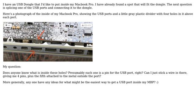 Adding a new USB port inside a Macbook Pro (2 Solutions!!) смотреть онлайн