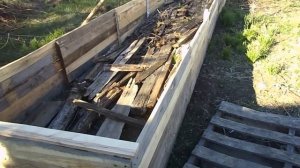 ВЫСОКАЯ ГРЯДКА ИЗ ПОДДОНОВ ДЛЯ КАБАЧКОВ