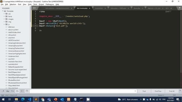 Generate Dynamic PDF FILES in PHP from database |How to generate dynamic invoice File from HTML/ PH смотреть онлайн