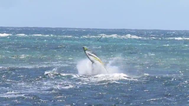 Windsurfing Front Loop Le Morne Mauritius смотреть онлайн