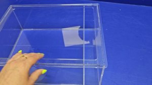 Аквариум из прозрачного оргстекла.