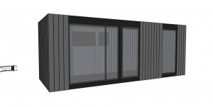 Модульный мини домик 9х2,45 метра