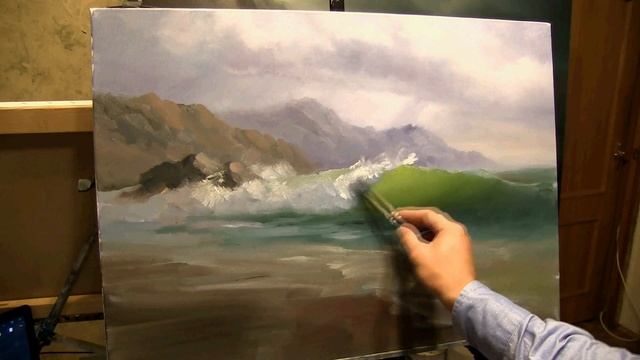 морской пейзаж маслом южаков смотреть онлайн