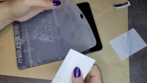 Демонстрация Установки Гидрогелевой Глянцевой плёнки на планшет,  на примере Ipad Mini 2