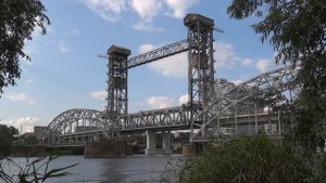 Подъемный ЖД мост в Ростове-на-Дону