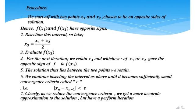 Bisection method