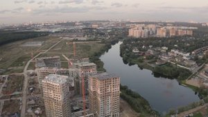 Пролетая над ЖК Прокшино и ЖК Испанские кварталы.