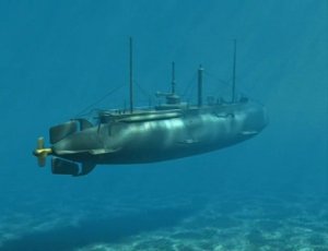 Подводная лодка &quot;Дельфин&quot; - первая боевая русская субмарина.