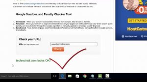 Google Sandbox Checker Tool - Free online Penalty Recovery Tool