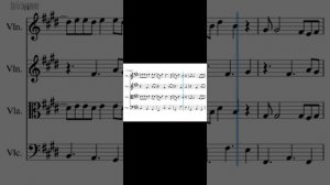 Collide by skillet (sheet music for violin, viola, cello)