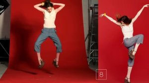 Model Coco Rocha with 19 Jumping Poses