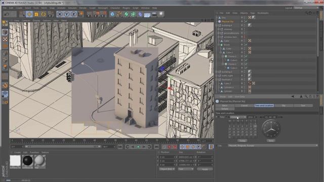 CINEMA 4D SPEED ART | City Streets by Night смотреть онлайн