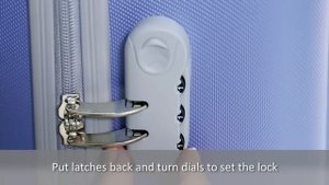 Как установить код на чемодане