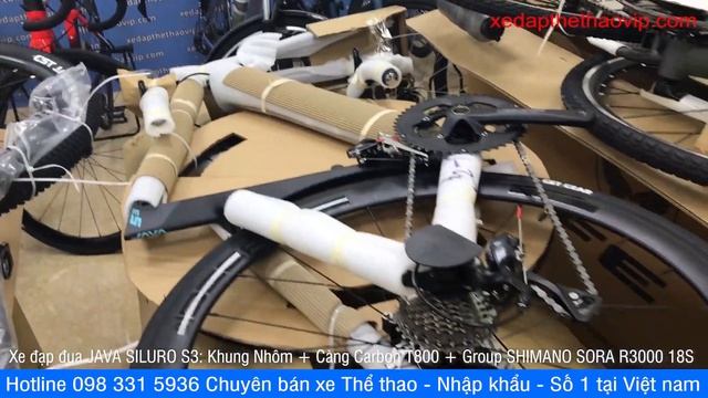 Xe đạp đua Ý JAVA Siluro 3D Full Nhôm, càng Carbon + SORA R3000 gửi khách Hải Dương |Gọi 098331593 смотреть онлайн
