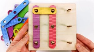 Собираем Буквы из Конструктора и Учим Алфавит.