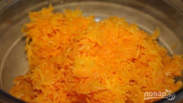 Морковная запеканка с манкой