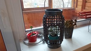 МК. Фонарик из бумажной лозы. #190