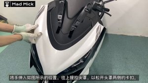 ZONTES 350E REMOVE THE INSTRUMENT LED CLUSTER CHINESE SUBS