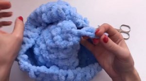Шапка из Alize puffy Ализе пуффи / Шапка из пряжи с петлями / Шапка своими руками из пряжи