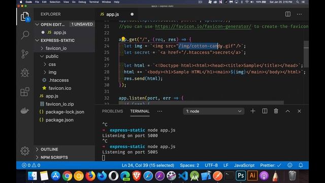 Express JS - Serving Static Files смотреть онлайн