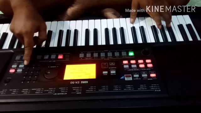 CARA SETING SPLIT KEYBOARD KORG EK50 смотреть онлайн