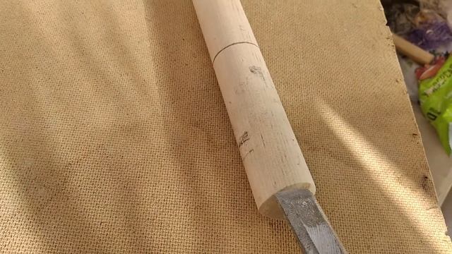 Как уменьшить диаметр деревянной заготовки. Без станков.