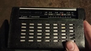 Средневолновой диапазон вечером в центре Санкт-Петербурга. Sokol-403