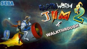 Джим Супер червяк 2. Earthworm Jim 2. Прохождение. Сега.  Sega 16 bit.