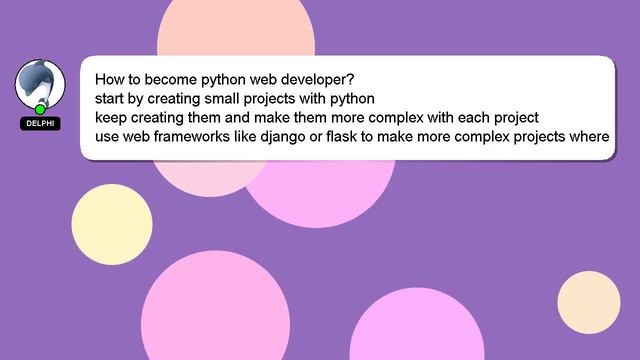 How to become python web developer?