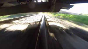 Вид колеса поезда на рельсе / Train wheel view to the rail