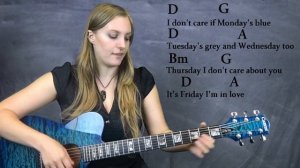 Friday Im in Love - The Cure | Easy beginner guitar lesson